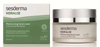 SESDERMA Крем увлажняющий с алоэ вера для лица / HIDRALOE 50 мл, фото 2