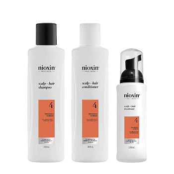 NIOXIN Набор для волос Система 4 (шампунь очищающий 300 мл, кондиционер увлажняющий 300 мл, маска питательная 100 мл), фото 2