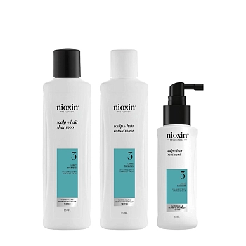 NIOXIN Набор для волос Система 3 (шампунь очищающий 150 мл, кондиционер увлажняющий 150 мл, маска питательная 50 мл), фото 2