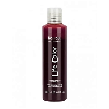 Шампунь оттеночный для волос, гранатовый красный / Life Color 200 мл