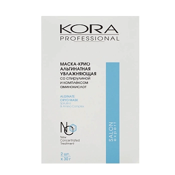 Маска-крио альгинатная увлажняющая / Kora Professional 2*30 гр
