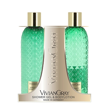 Набор для тела Бергамот и лемонграсс (гель для душа 300 мл + лосьон для тела 300 мл) Vivian Gray Set Gemstone Bergamot & Lemongrass
