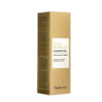 FARMSTAY Пенка увлажняющая для лица с муцином улитки / Snail Moisture Cleansing Foam 100 мл, фото 2