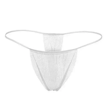 Трусы бикини женские спанбонд белые 25 шт/уп р.44-48