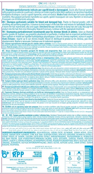 SELECTIVE PROFESSIONAL Шампунь предназначенный для светлых и поврежденных волос / BLACK ONCARE BLACK 275 мл, фото 2