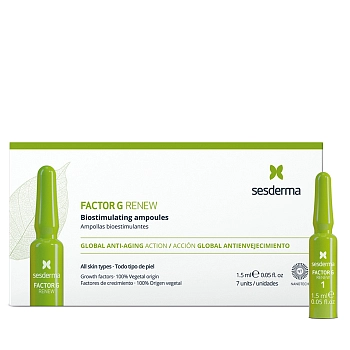 Средство биостимулирующее для лица, в ампулах / FACTOR G RENEW Biostimulating ampoules 7*1,5 мл