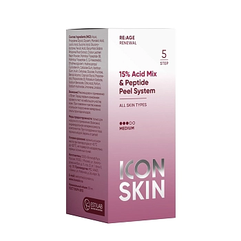 ICON SKIN Пилинг антивозрастной для лица с 15% комплексом кислот и пептидами / Re: Age Renewal 30 мл, фото 4