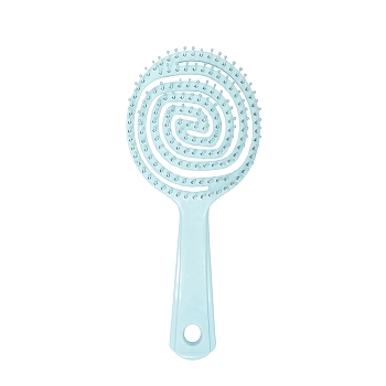 Расческа-мини для распутывания волос в форме леденца, Тиффани / Lollipop Shaped Mini Detangling Hair Brush Tiffany