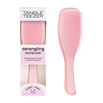TANGLE TEEZER Расческа для волос / The Ultimate Detangler Naturally Curly Mango Pink, фото 6