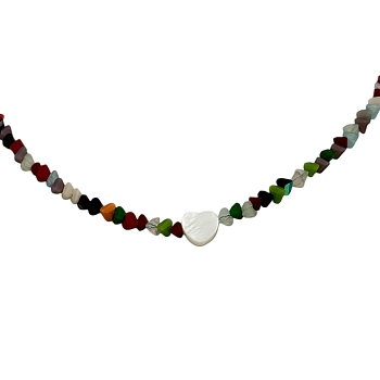 IWOU PROFESSIONAL Чокер Морские камушки с сердечком, фото 2