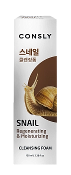 CONSLY Пенка для умывания кремовая восстанавливающая с муцином улитки 100 мл, фото 2