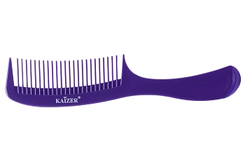 KAIZER Гребень пластиковый с ручкой, цвет фиолетовый, фото 2