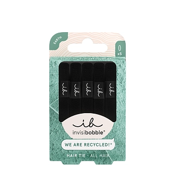 Резинка эластичная для волос / invisibobble HAIR TIE EARTH BLACK