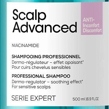 L'OREAL PROFESSIONNEL Шампунь регулирующий баланс чувствительной кожи головы / SCALP ADVANCED 500 мл, фото 4