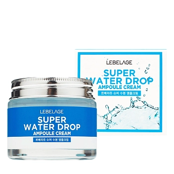 LEBELAGE Крем ампульный ультра-увлажняющий для лица / Lebelage Ampule Cream Super Water Drop 70 мл, фото 2