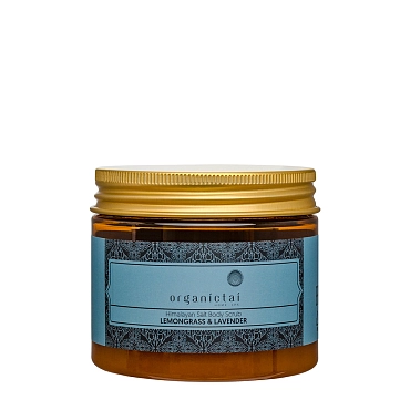 ORGANIC TAI Скраб на основе гималайской соли для тела Лемонграсс и лаванда / HOME SPA 200 мл, фото 1