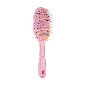 I LOVE MY HAIR Щетка для волос CRAZY BRUSH 1302, розовая L, фото 2
