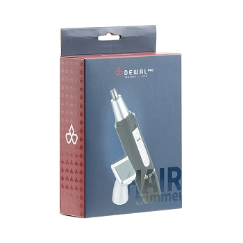 DEWAL PROFESSIONAL Машинка для стрижки в носу и ушах, 2 ножевых блока (черная), фото 10