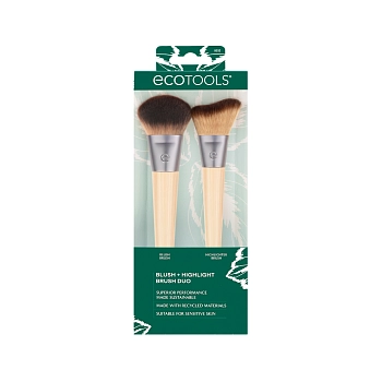 ECOTOOLS Набор кистей для макияжа / New Natural Blush + Highlight Duo, фото 3