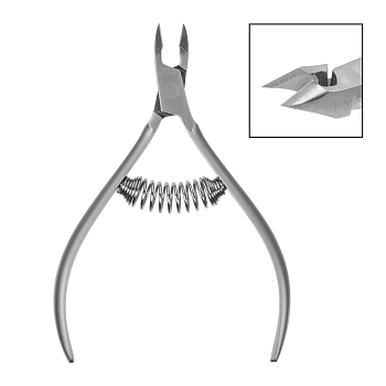 IRISK PROFESSIONAL Кусачки для кожи Premium, лезвие 7 мм, спиральная пружина, KS-71, фото 2