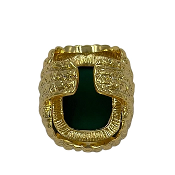 IWOU PROFESSIONAL Кольцо Барон/ малахит в золоте, фото 3