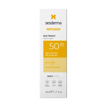 SESDERMA Средство солнцезащитное с нежностью шелка для лица SPF50 / REPASKIN SILK TOUCH Facial sunscreen 50 мл, фото 2