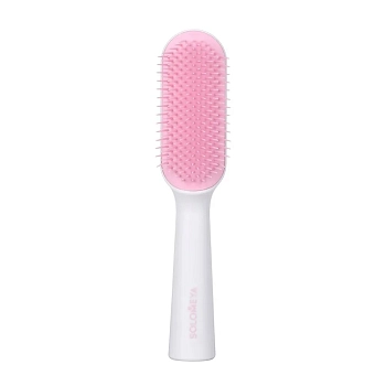 Расческа для чувствительной кожи головы в футляре, розовая / Hair Brush for sensitive scalp Pink