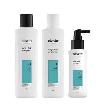 NIOXIN Набор для волос Система 3 (шампунь очищающий 300 мл, кондиционер увлажняющий 300 мл, маска питательная 100 мл), фото 2