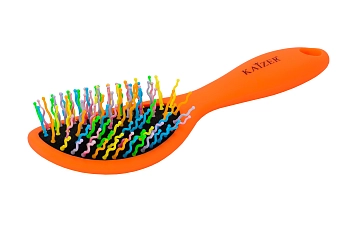 KAIZER Расческа массажная, оранжевая, фото 4