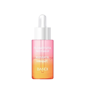 Масло двухфазное для кутикулы, мандарин / FLOWER VITA TWO DROPS OIL MANDARIN BOUQUET 20 мл