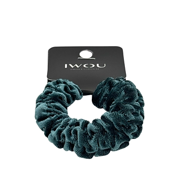IWOU PROFESSIONAL Резинка для волос Каракуль темная бирюза 1шт, фото 2