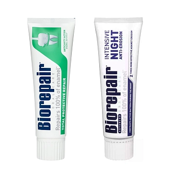 BIOREPAIR Набор зубных паст Защита улыбки 24/7 Biorepair 2*75 мл, фото 2