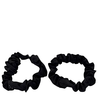 Резинка для волос Шелк черный 2шт
