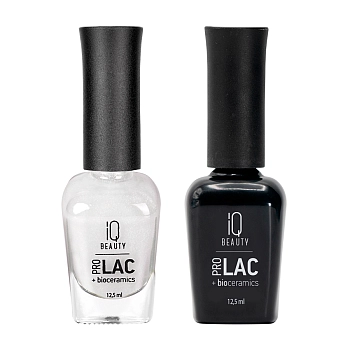 IQ BEAUTY 087 лак профессиональный укрепляющий для ногтей с биокерамикой / Nail polish PROLAC+bioceramics 12,5 мл, фото 2