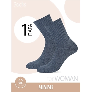 MINIMI Носки Nero Melange 35-38 (23-25) / MINI COTONE 1203, фото 5