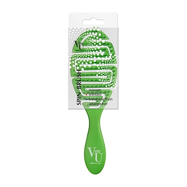 VON-U Расческа для волос, зеленая / Spin Brush Green, фото 4