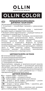 OLLIN PROFESSIONAL 2/0 краска для волос, черный / OLLIN COLOR 100 мл, фото 5
