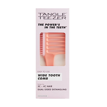 TANGLE TEEZER Расческа-гребень для волос / Wide Tooth Comb Mango Pink, фото 3