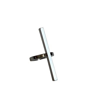 Кольцо Линия власти серебро