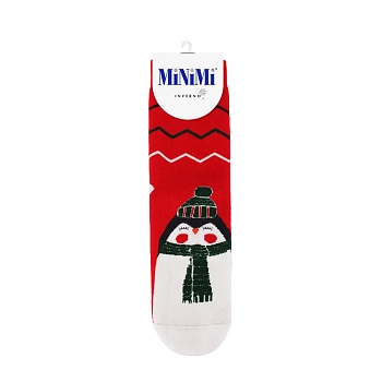 Носки плюшевые, пингвин Rosso 0 (UNI) / MINI INVERNO 3300-4