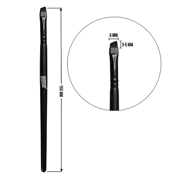 BRONSUN Кисть косметическая скошенная мини / BRONSUN 1 шт, фото 3