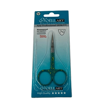 NOELL ART Professional Ножницы для кутикулы зелено-желтые/ Noell ART, фото 5