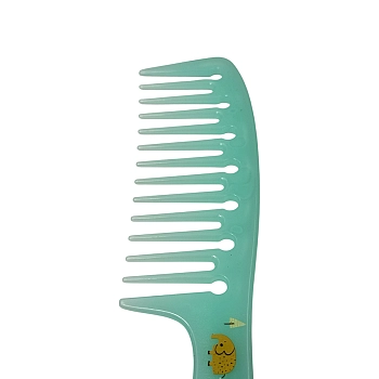 IWOU PROFESSIONAL Расческа-гребень с ручкой мятная 21см/DUOMEI, фото 2