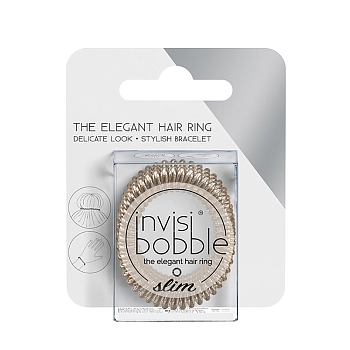 INVISIBOBBLE Резинка-браслет для волос с подвесом / invisibobble SLIM Bronze Me Pretty, фото 4