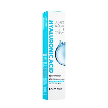FARMSTAY Крем для области вокруг глаз с гиалуроновой кислотой / Hyaluronic Acid Super Aqua Eye Cream 45 мл, фото 2