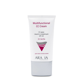 ARAVIA Professional СС-крем защитный SPF-20 / Multifunctional CC Cream, Vanilla 01 50 мл, фото 1