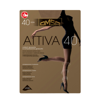 OMSA Колготки Caramello 4 / Attiva 40, фото 1