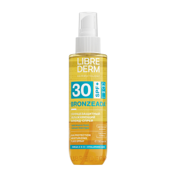 LIBREDERM Спрей-флюид солнцезащитный увлажняющий двухфазный SPF30 / Bronzeada 150 мл, фото 1