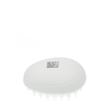 DEWAL BEAUTY Щетка массажная Прованс с пластиковым штифтом, овальная, кремовая, фото 1