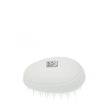 DEWAL BEAUTY Щетка массажная Прованс с пластиковым штифтом, овальная, кремовая, фото 1